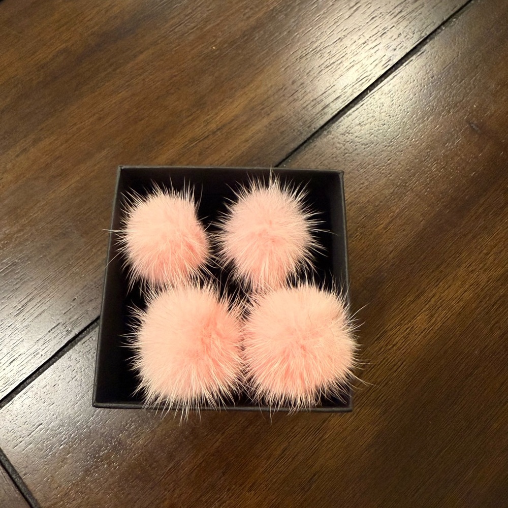 BaubleBar Pink Pom Pom Earrings